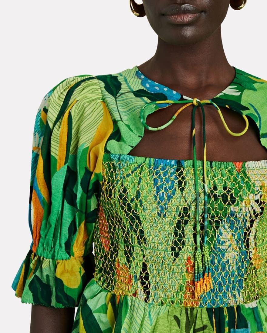 Farm Rio- Vintage Toucan Peplum Top - Image 1