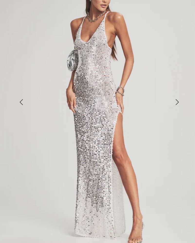 Retrofete MARIE SEQUIN CROCHET DRESS - Image 4