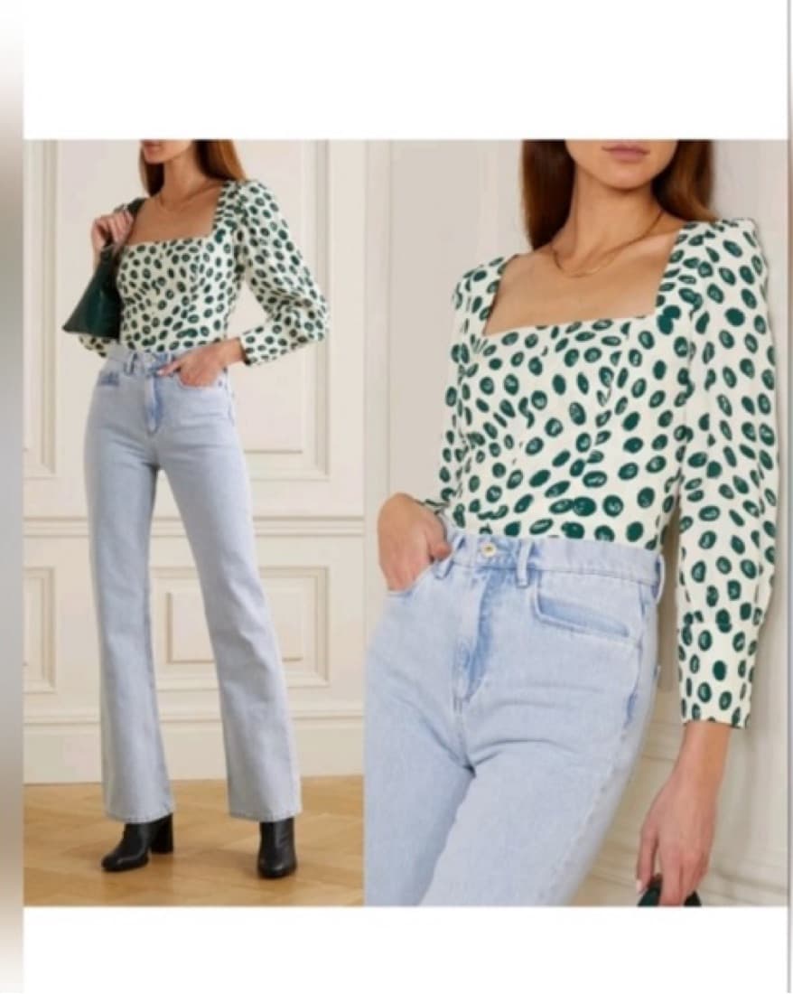 Reformation Polka Dot Long sleeve Top  - Image 2