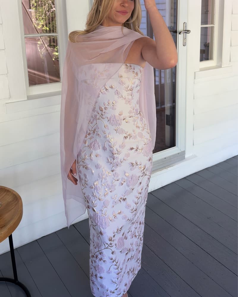 Sau Lee Dress + Chiffon Pashmina - Image 2