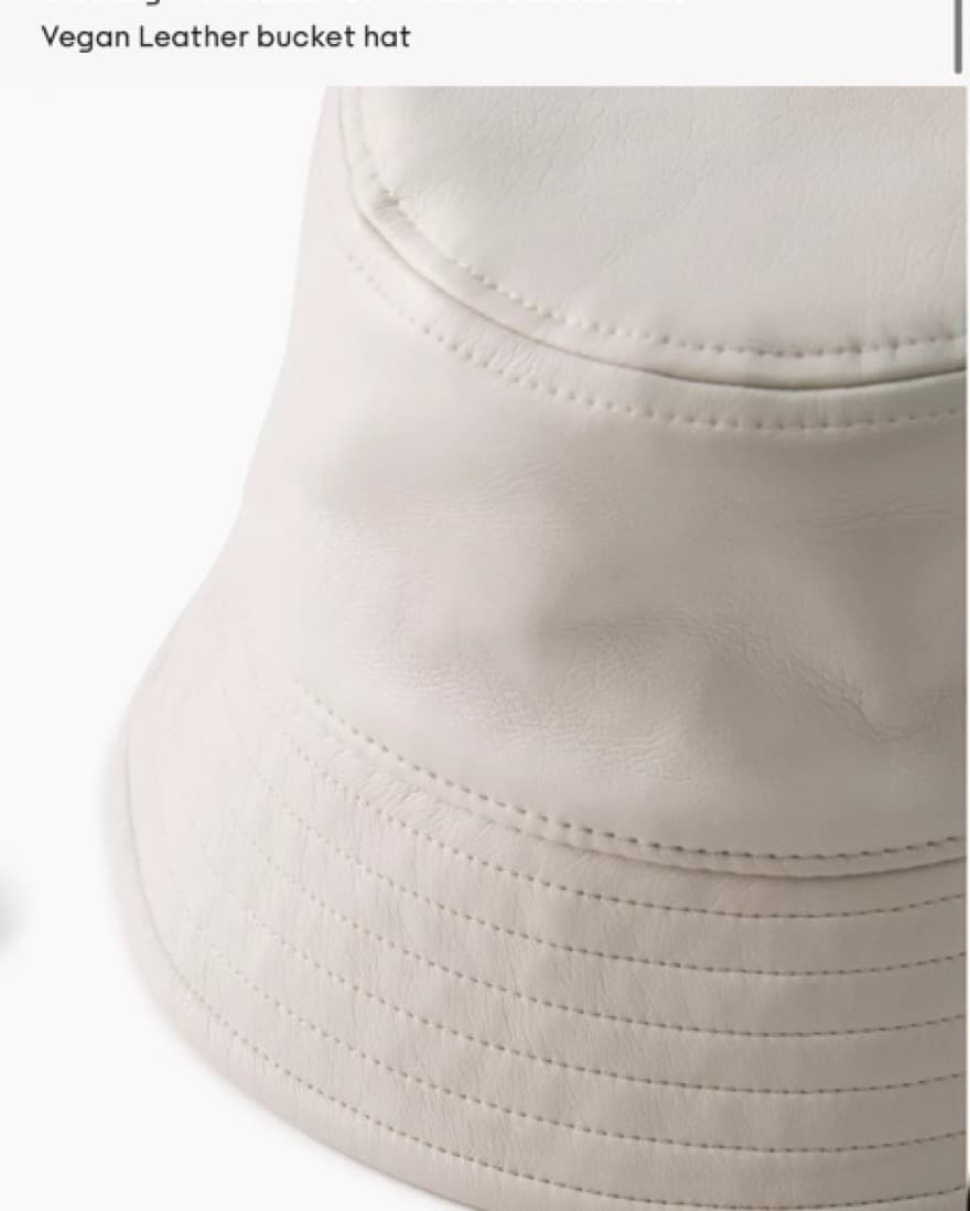 Aritzia Vegan Leather Bucket Hat   - Image 1