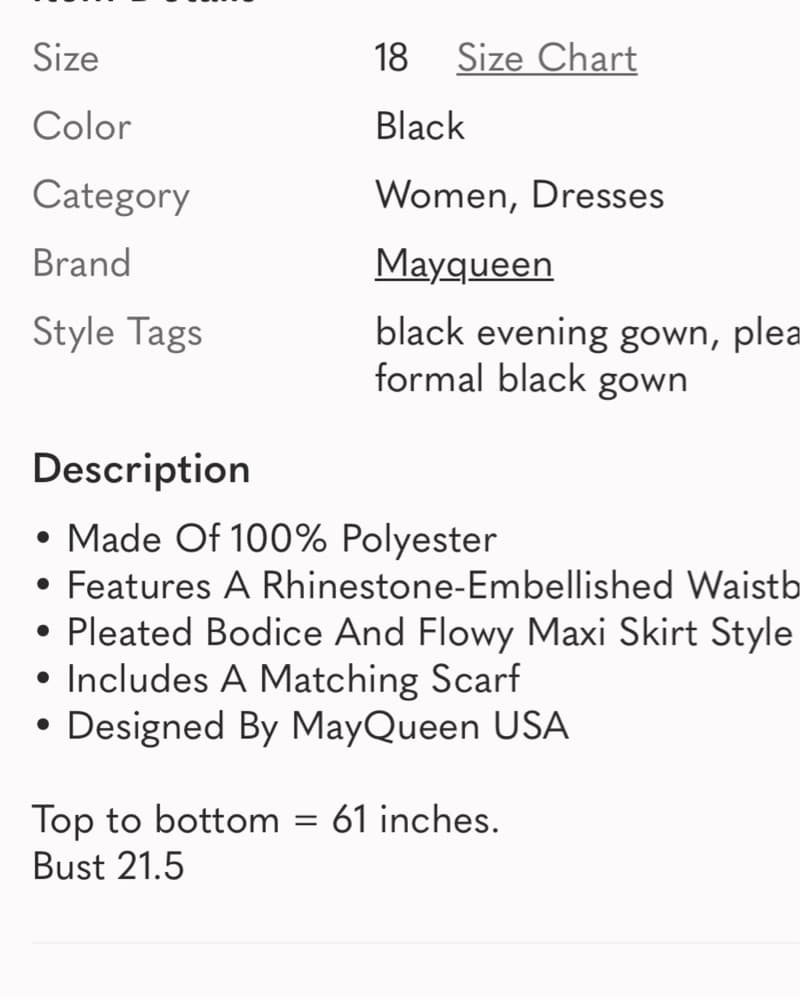 Mayqueen Elegant Black Evening Gown  - Image 6