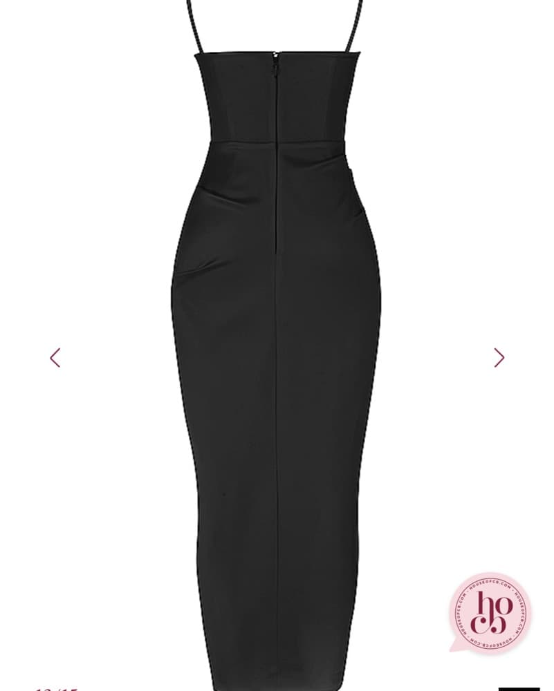 House Of CB Flora Satin Dress  - Image 3