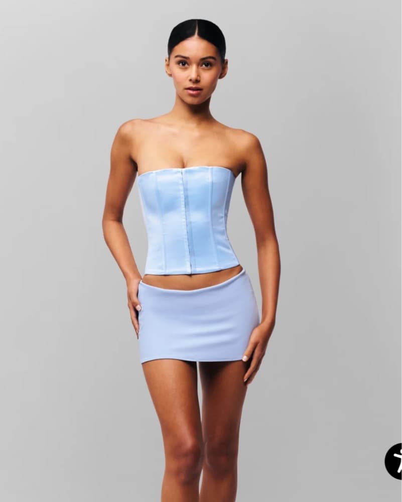 Guizio Corset In Baby Blue  - Image 3