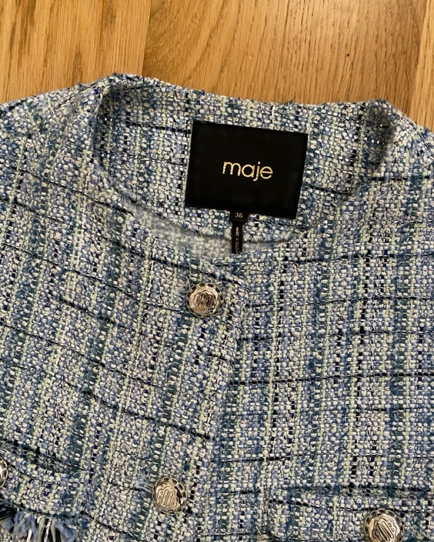 Maje Blue Tweed Set  - Image 4