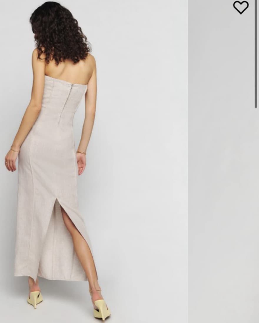 Reformation Layton Linen Dress - Image 3