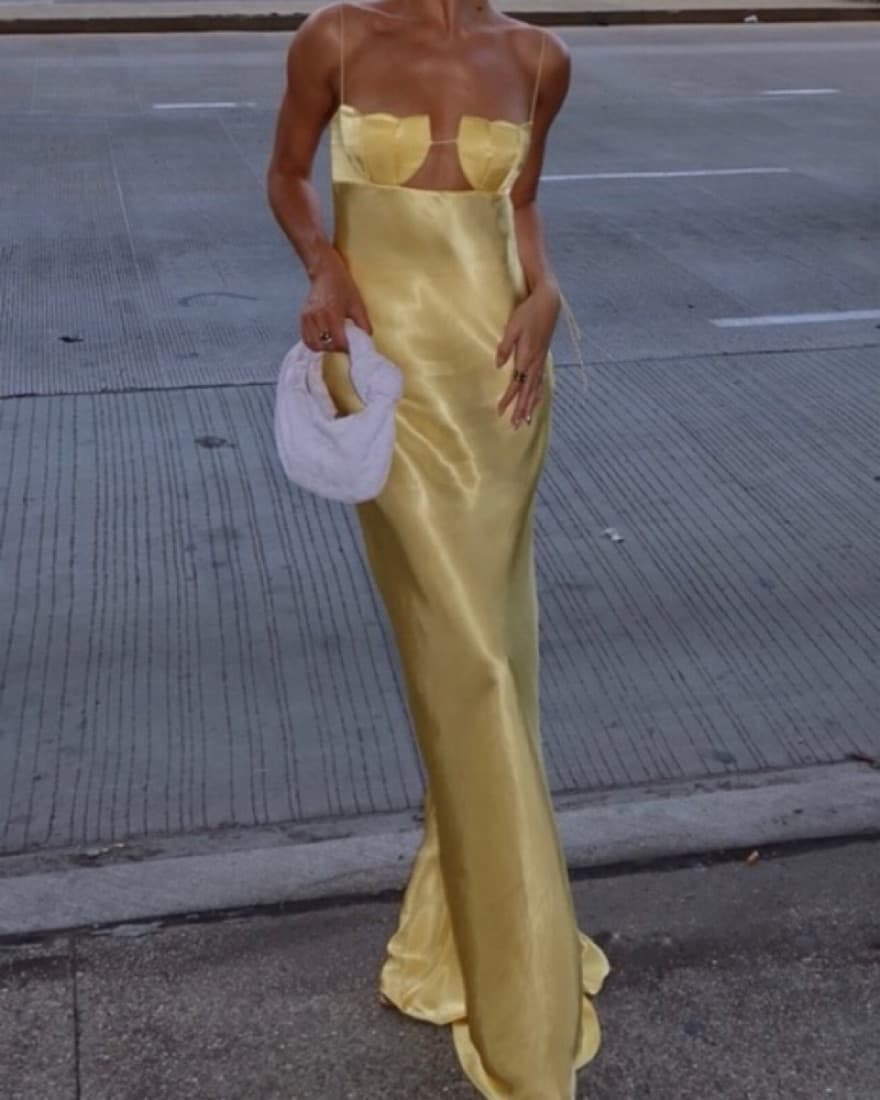 NEW Anna October Yellow Gown - Image 2