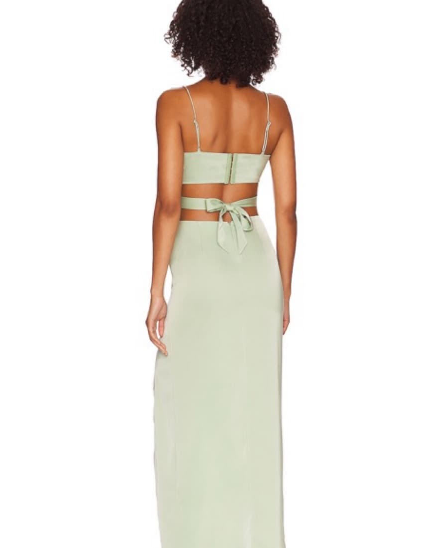 Revolve Super Down Sage  Maxi Dress - Image 2