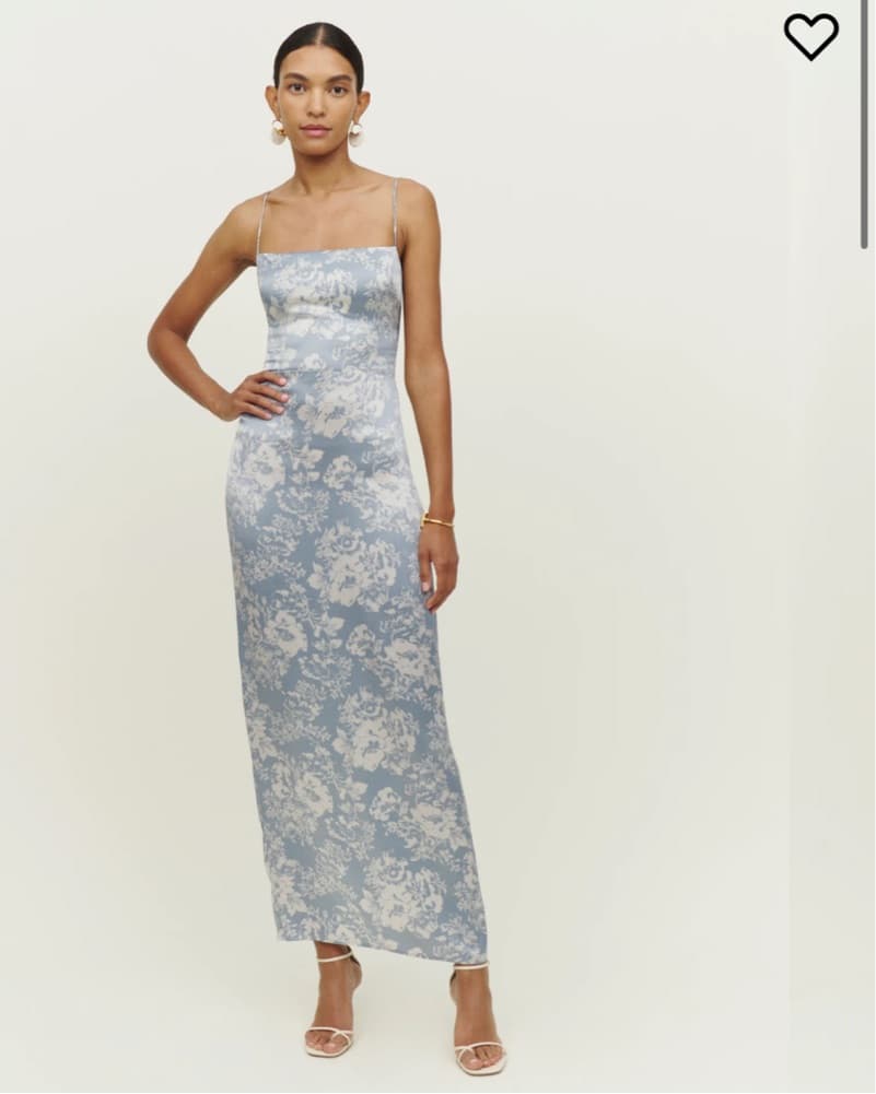 Reformation Frankie Silk Maxi Dress - Image 1