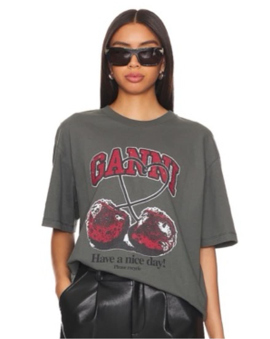 Ganni Cherry T-Shirt  - Image 2