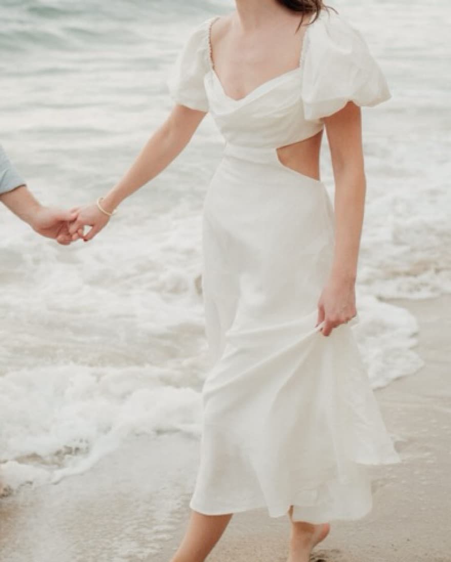  Winley Dress in Off White ASTR  - Image 1
