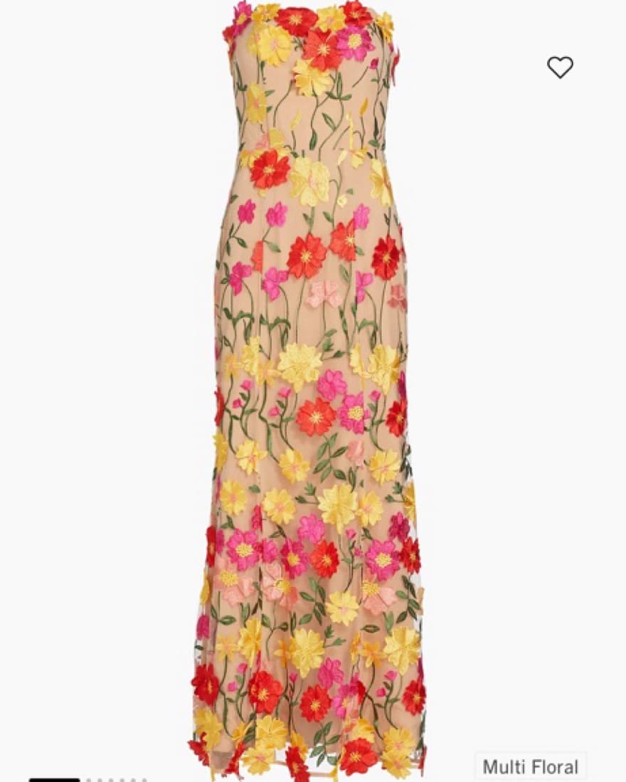 As It May Arlene Embroidered Floral Gown - Image 1