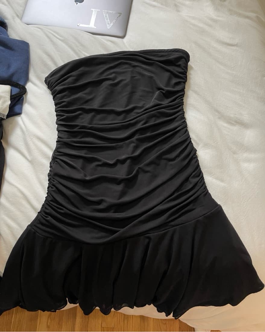 Isalis Black Drop Waist Mermaidy Dress  - Image 1