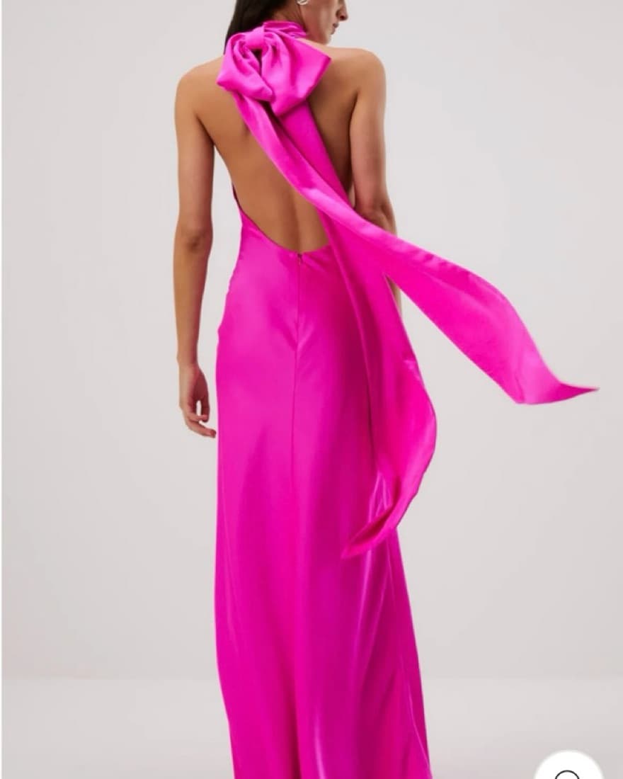 Misha Evianna Satin Bow Gown - Image 1