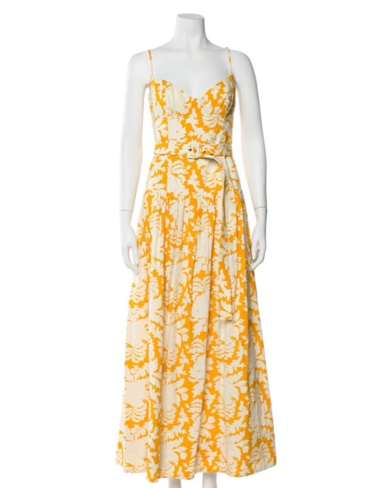 Shona Joy Yellow Floral Dress - Image 4