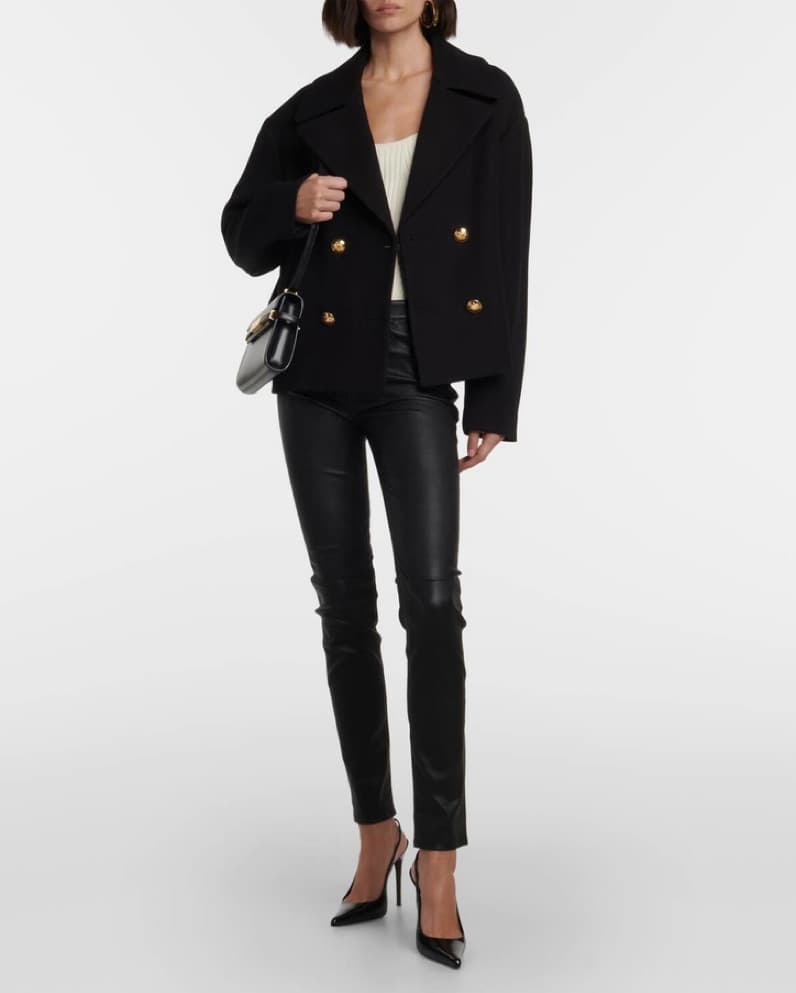 Nili Lotan Black Wool Coat - Image 3
