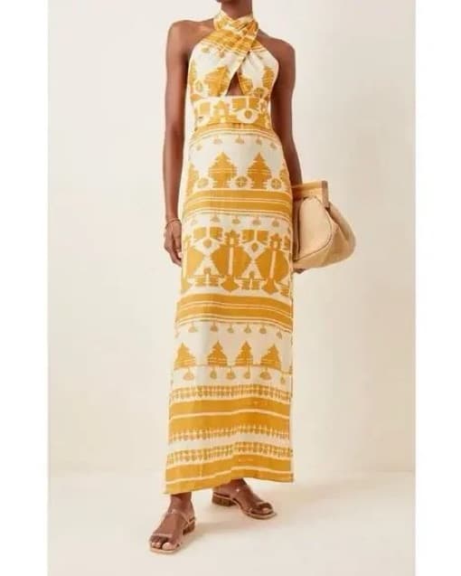 Johanna Ortiz Facundo Linen Maxi Dress  - Image 3