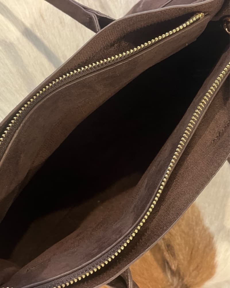 Suede Anthropologie shoulder bag - Image 5