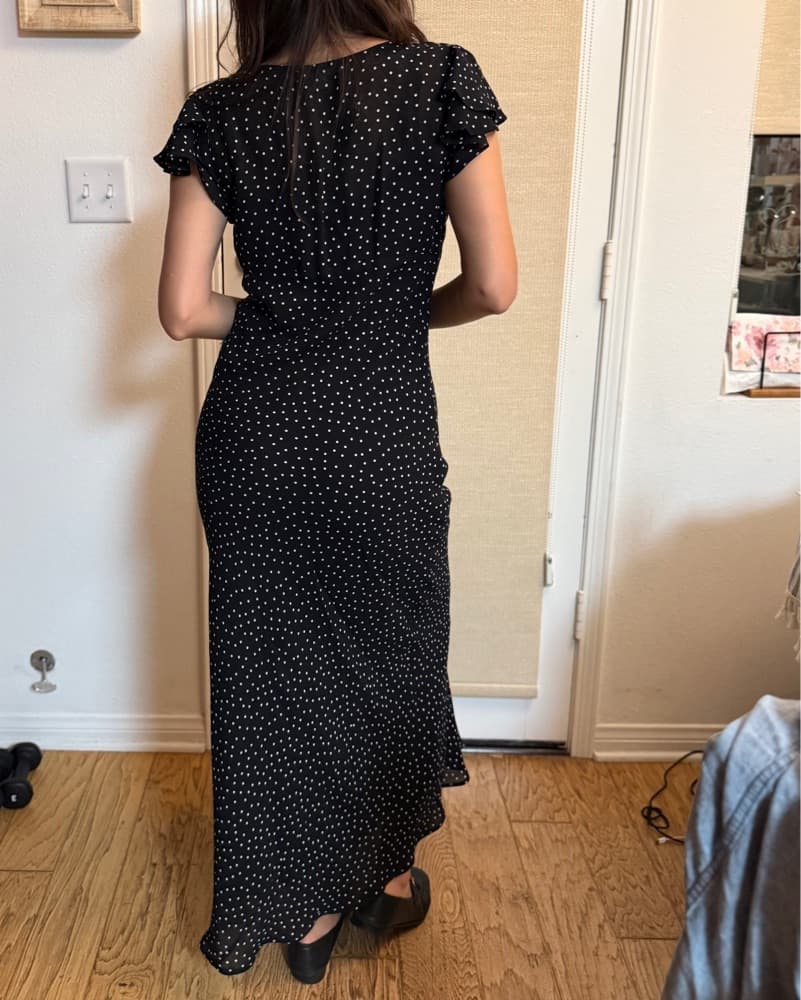Reformation Elegant Polka Dot Maxi Dress - Image 2