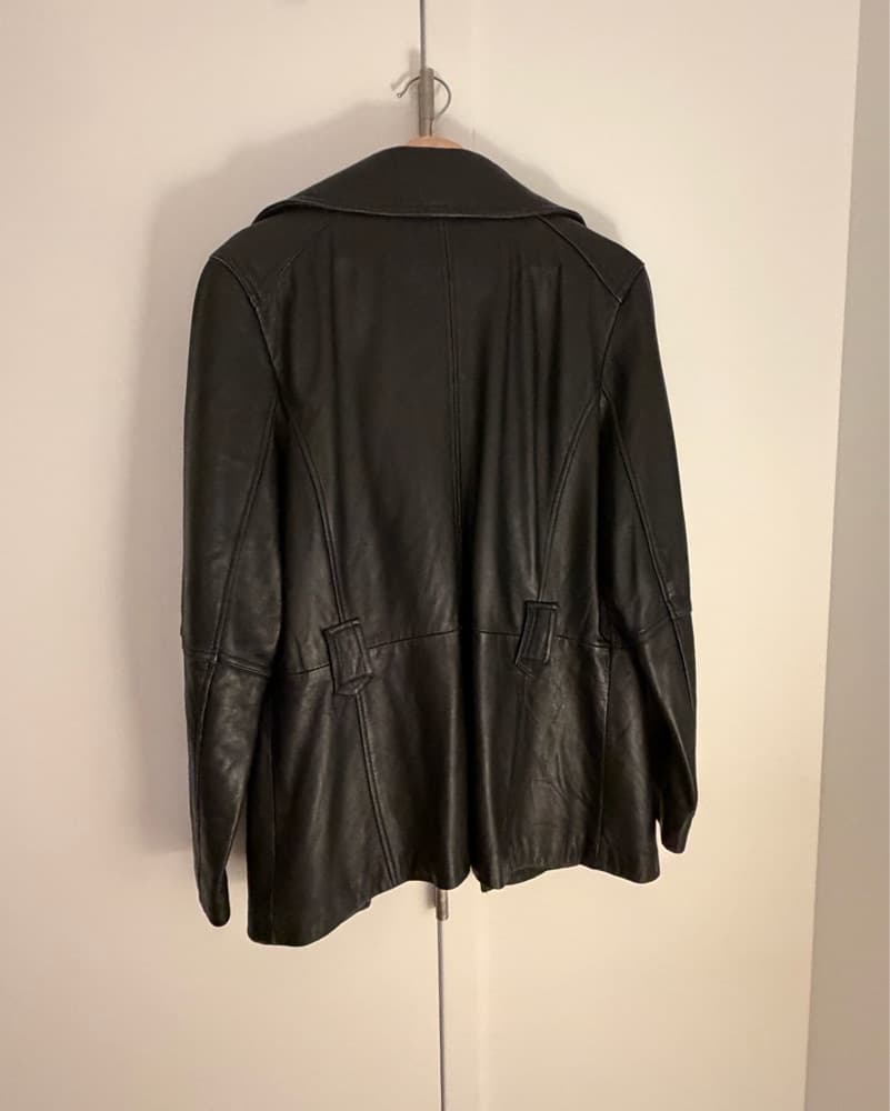 Vintage Nine West Black Leather Jacket - Image 3