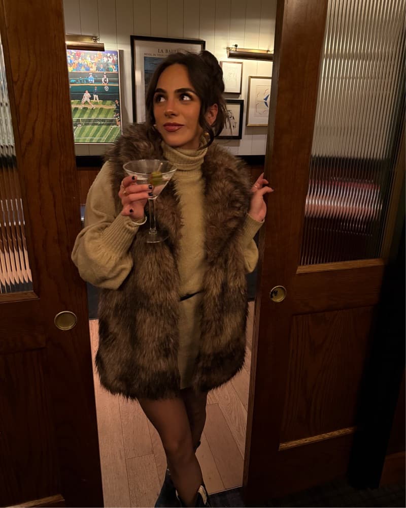 Faux Fur Vest - Image 1