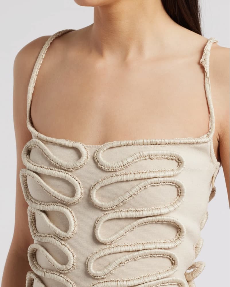 CULT GAIA AIMEE SOUTACHE KNIT DRESS - Image 2