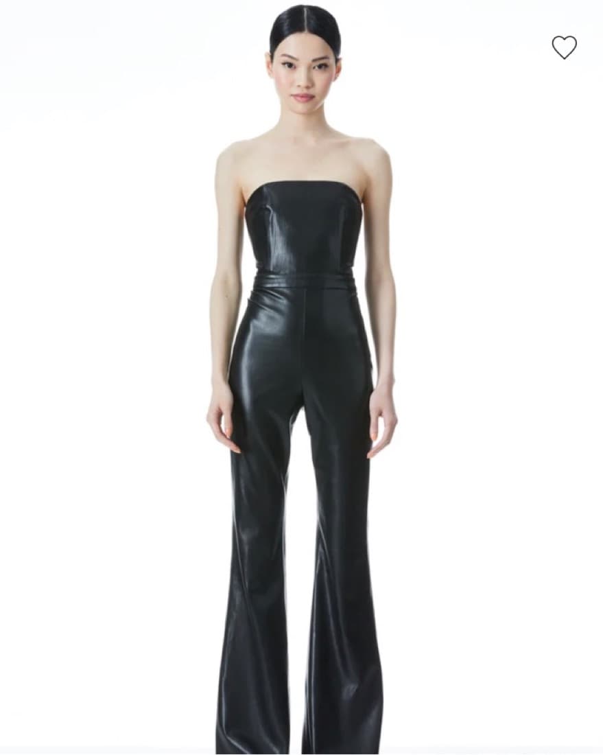 SOLD OUT Alice + Olivia Leather Jumpsuit - Image 1