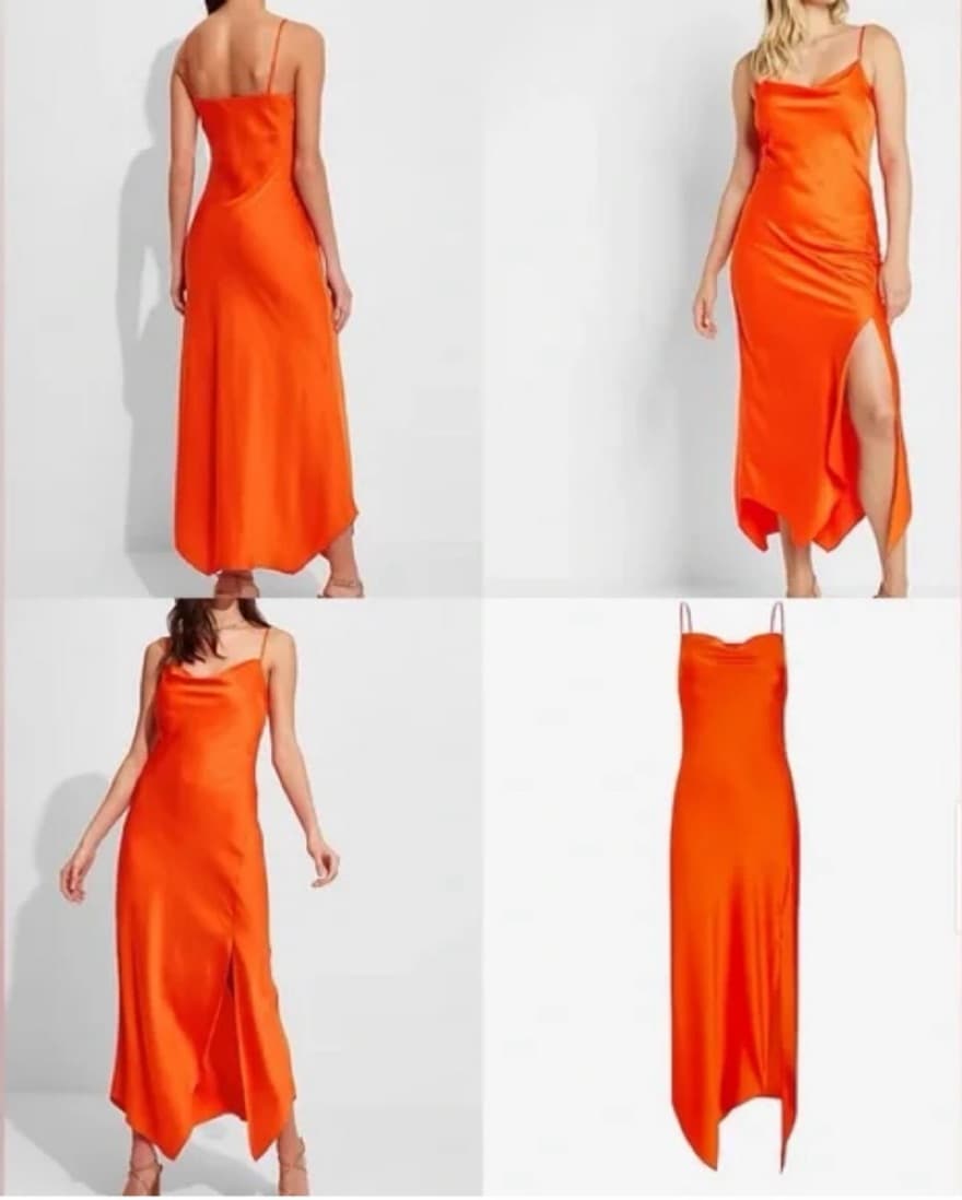 Cowl Neck Slip Dress - Image 2