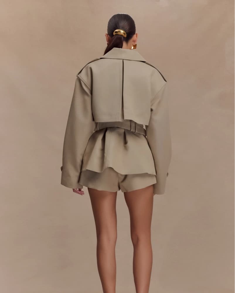 Meshki Alden Short Trench Jacket - Image 2
