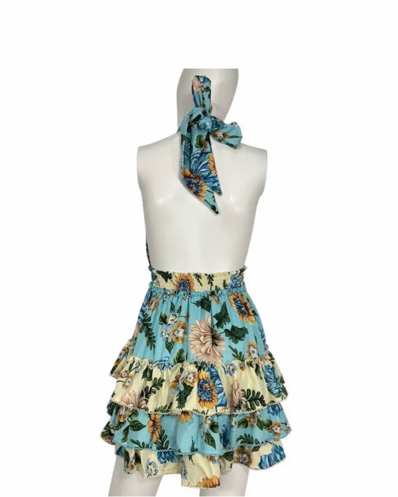Agua Bendita Backless Halter Dress - Image 3