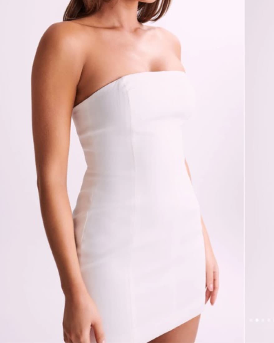 Meshki Maci Mini Dress - White - Image 4