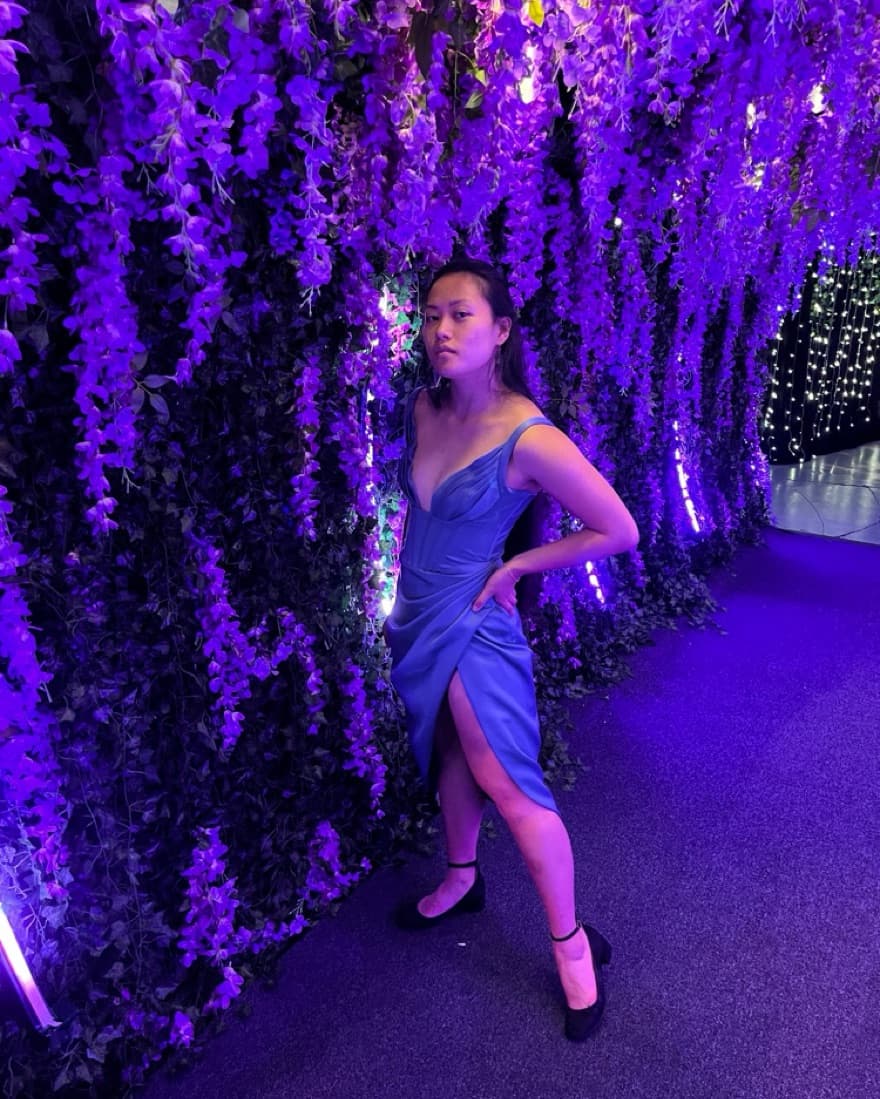 Captivating Satin Slit Dress - Image 2