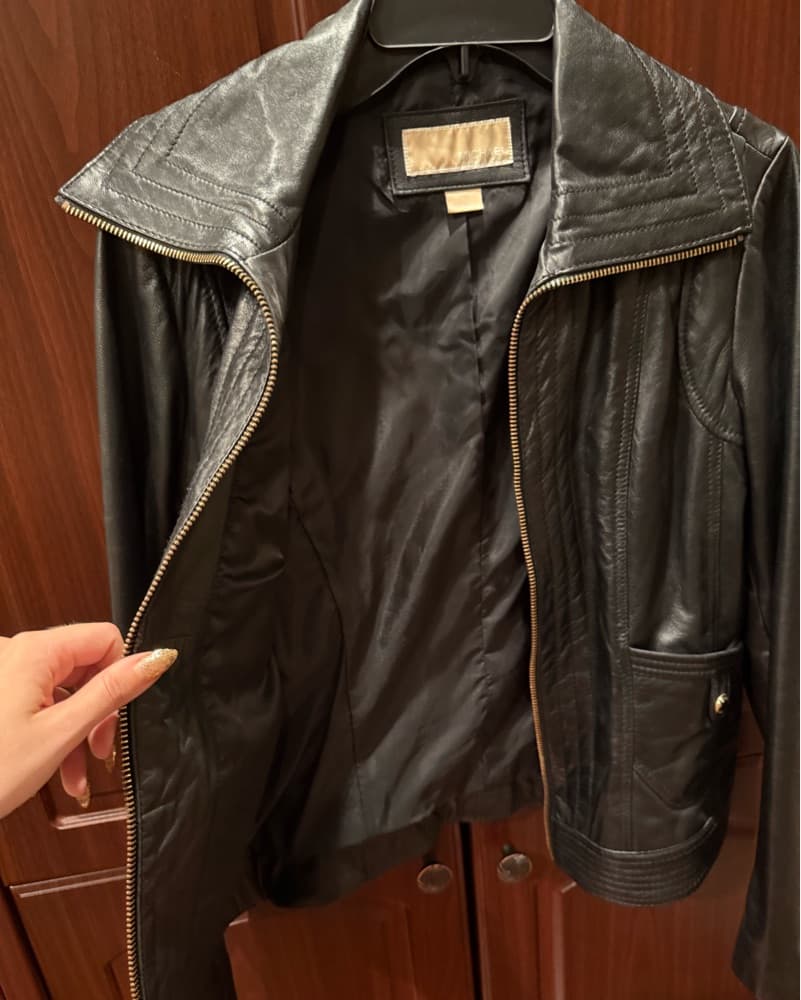 Michael Kors Genuine Leather Jacket - Image 5