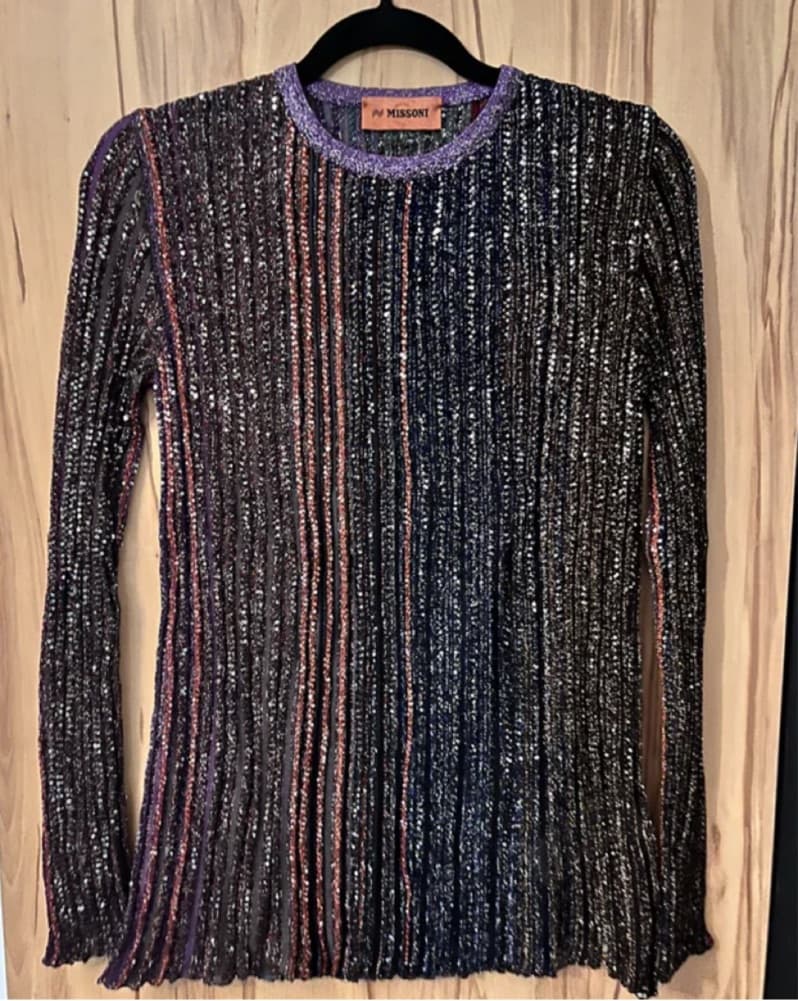 Missoni Sequin Long Sleeve Top - Image 1