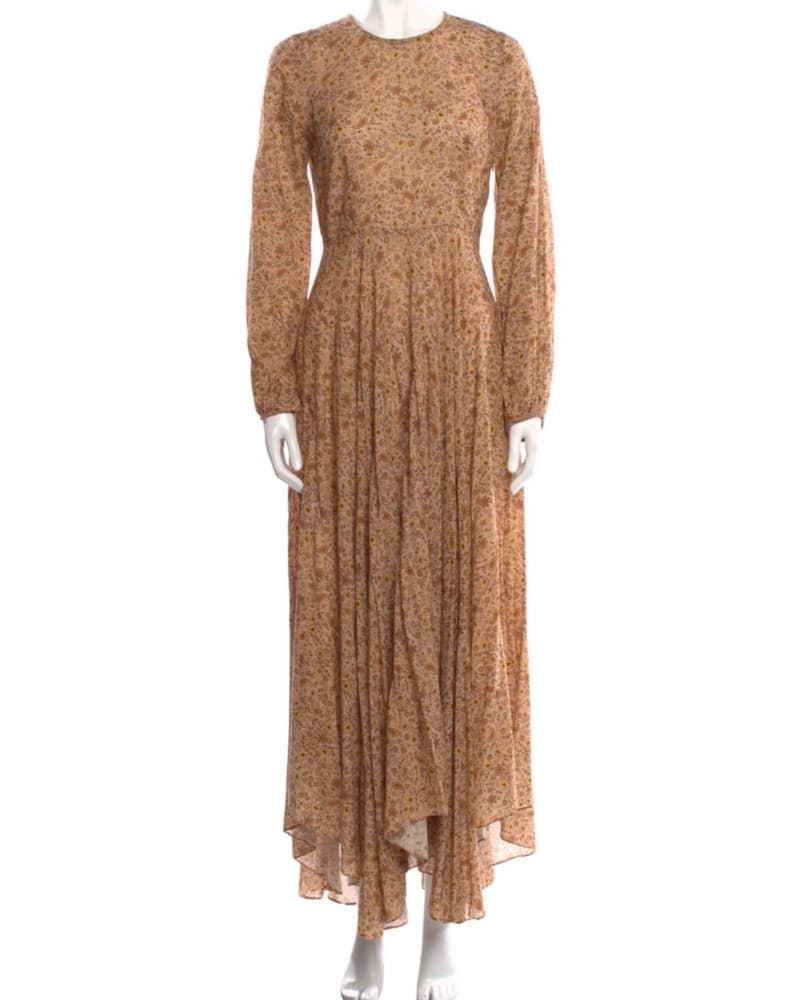Doen Floral Maxi Dress with Puff Sleeves - Image 1