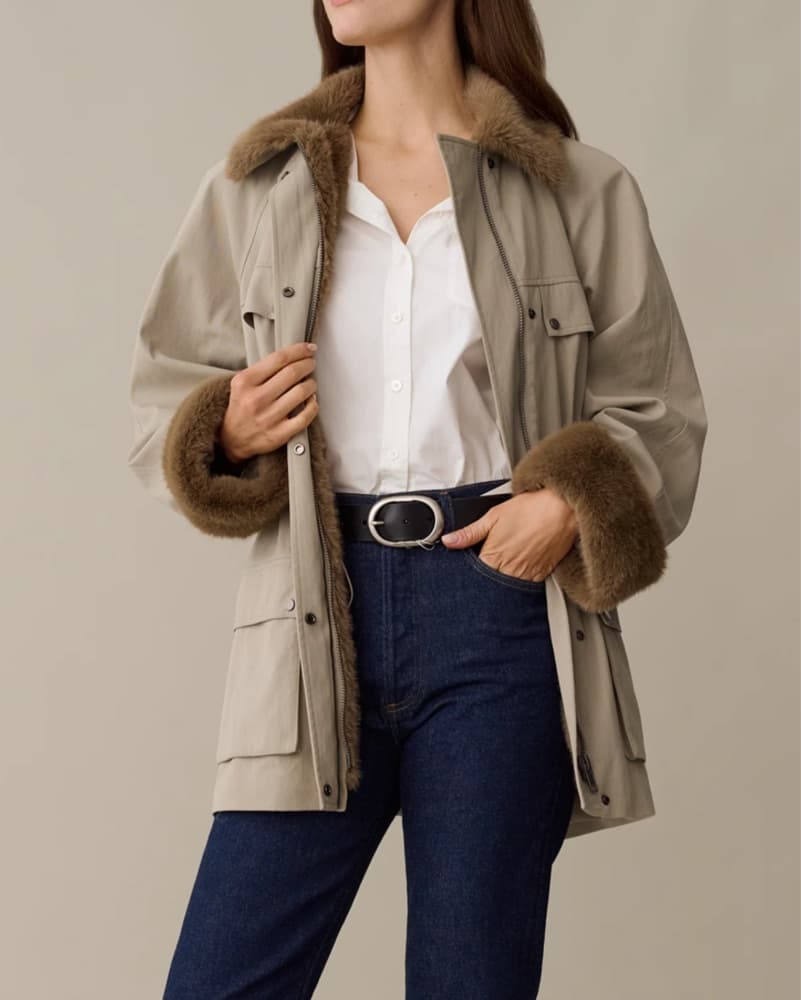 Balmoral Jacket With Faux Fur Trim - Image 2