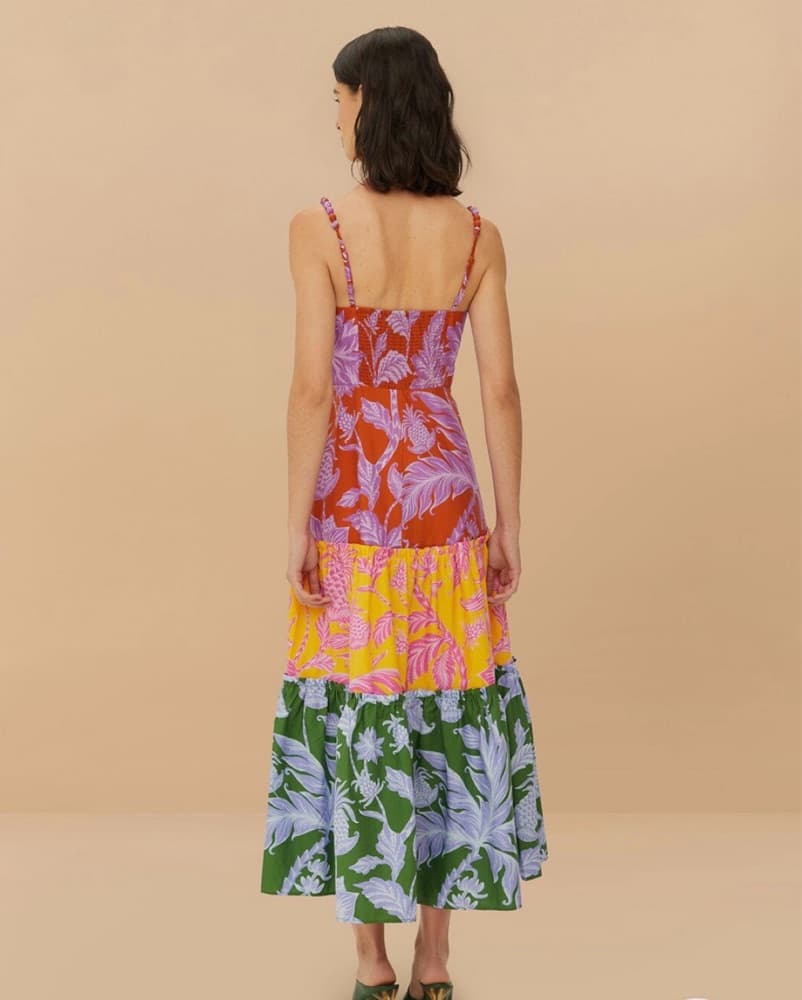 Farm Rio Floral Midi Dress - Image 3