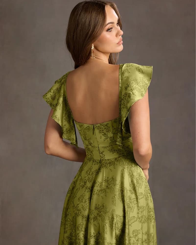 Elegant Floral Maxi Dress - Image 3