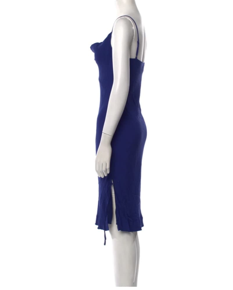 STAUD Mini Or Midi Ruched Cobalt Blue Dr - Image 4