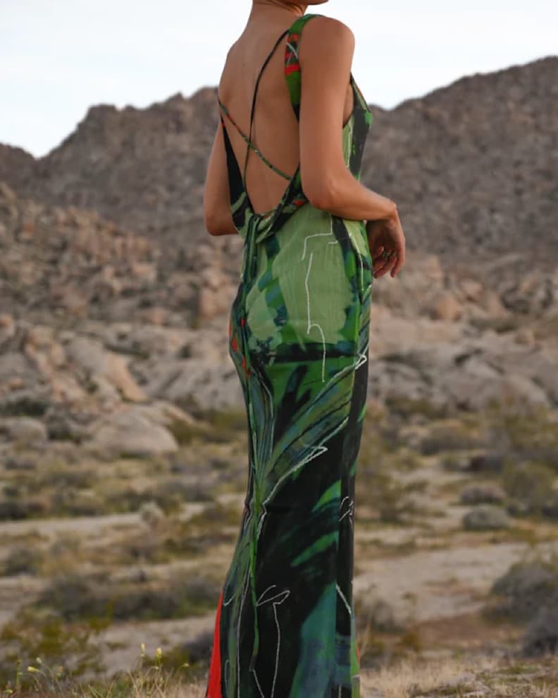 Yellow The Label Rhae Dress Terrain - Image 2