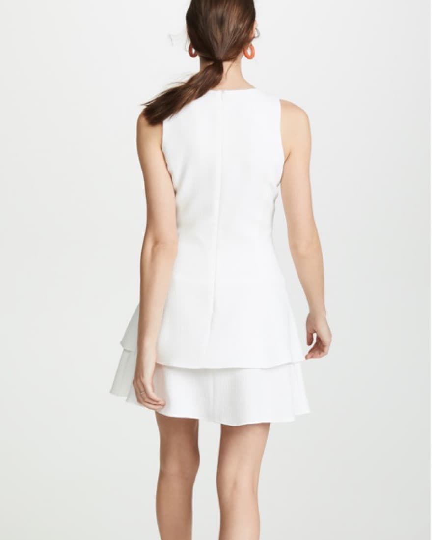 Black Halo White Mini Dress - Image 2