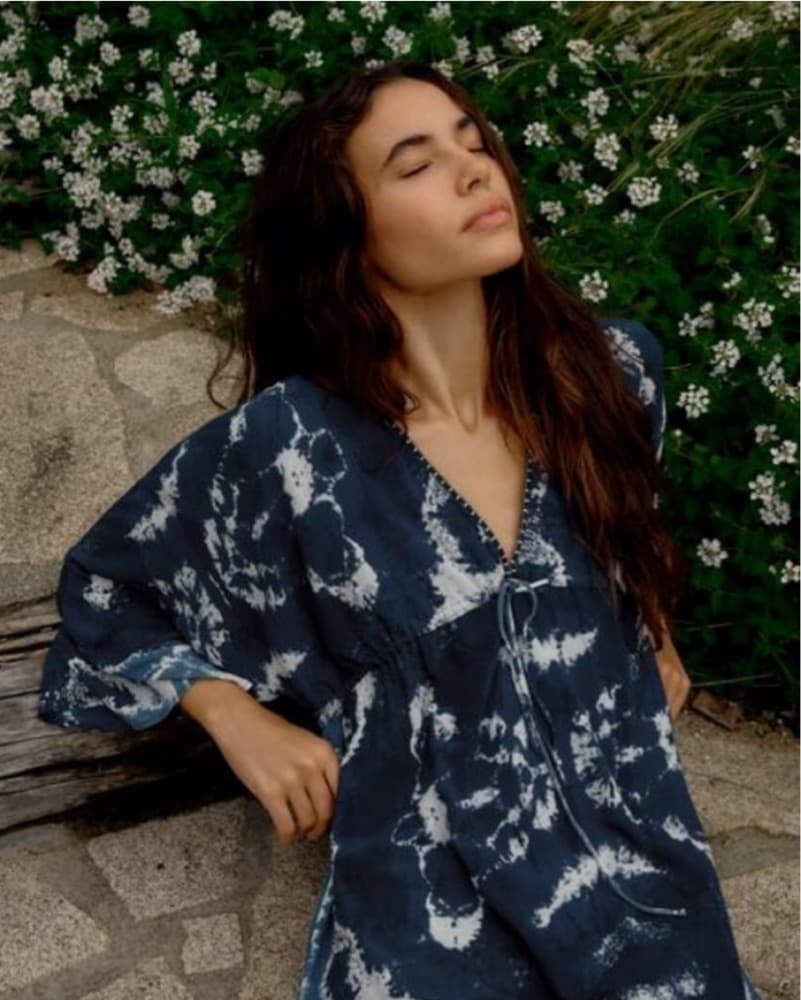 ZARA Whimsical Tie-Dye Maxi Dress - Image 3