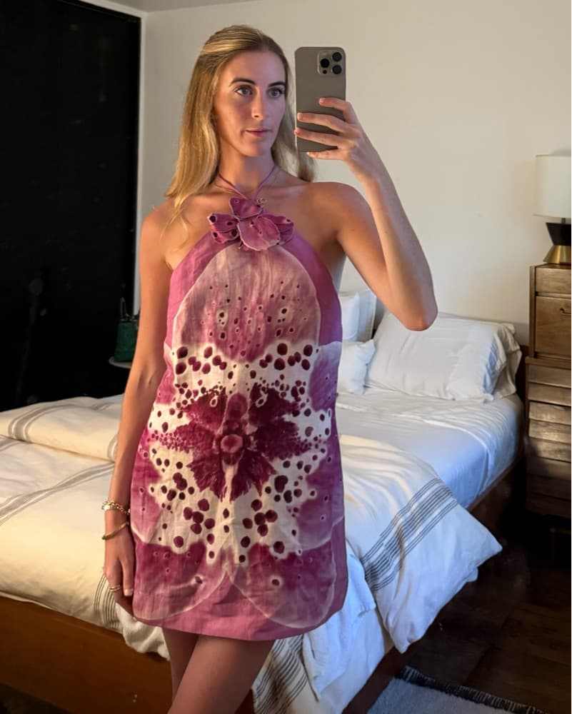 AMUR Everlee Orchid Print Dress - Image 3