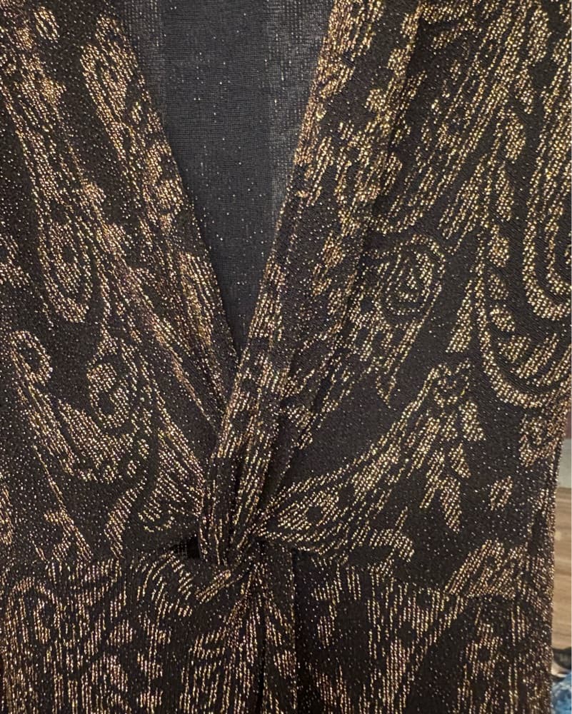Black/Gold Formal Dress  - Image 5