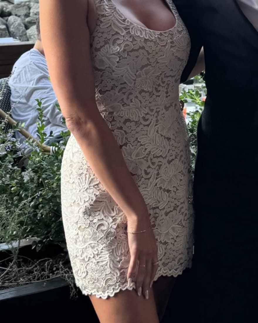 Self portrait Lace Mini Dress  - Image 3