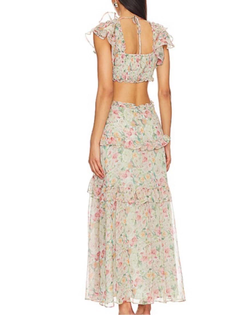 Elegant Floral Maxi Dress - Image 4