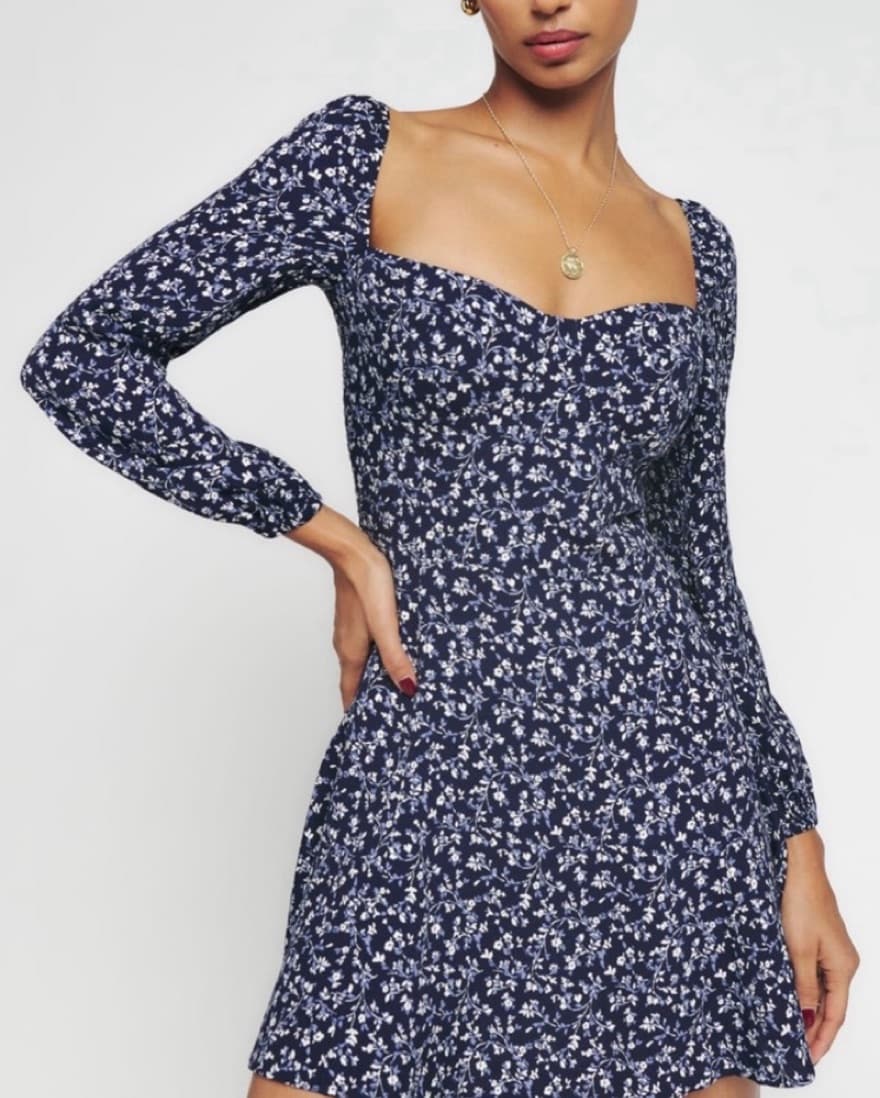 Reformation Mochi Dress Blue - Image 1