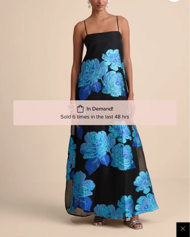 Jaquard Flower Dress  - Image 3