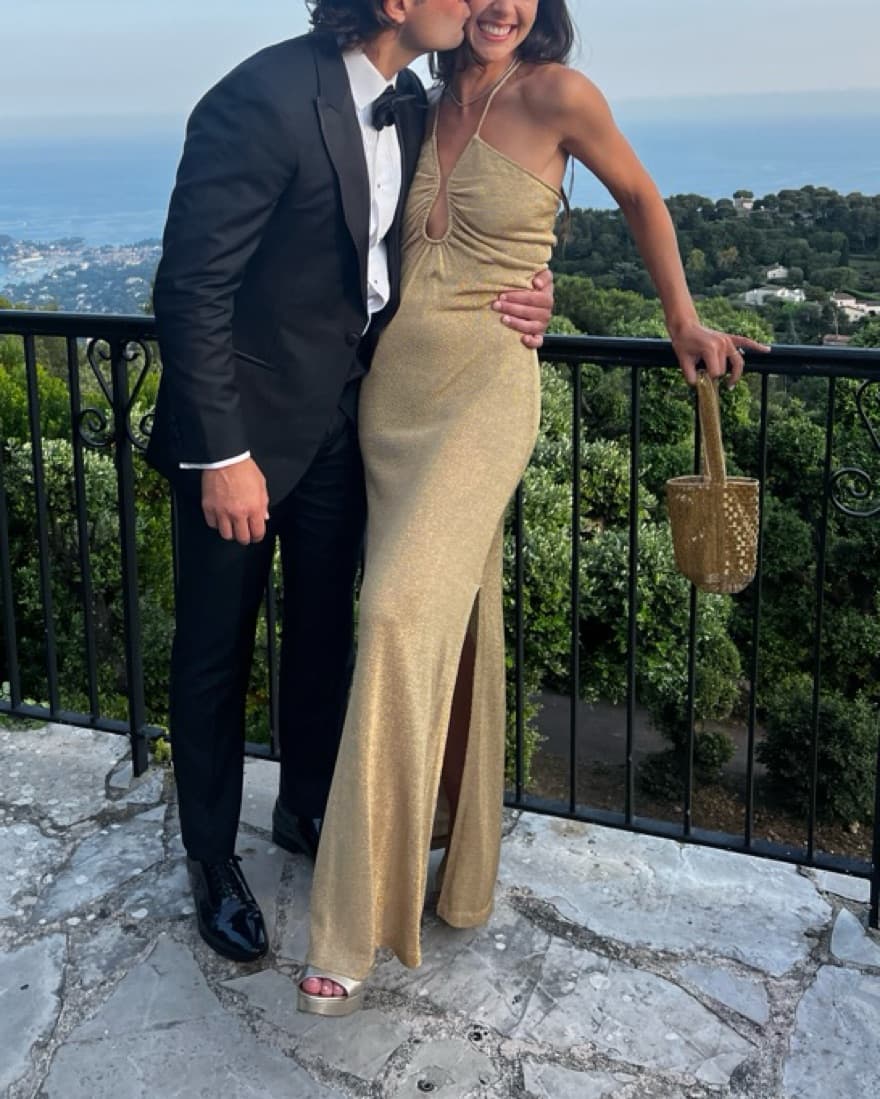 Fendi Gold Metallic Gown - Image 3