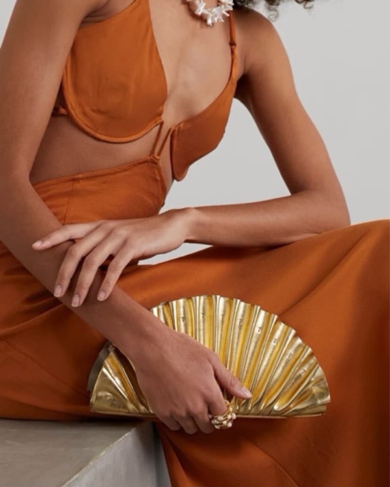 Cult Gaia Gold Clutch - Image 2